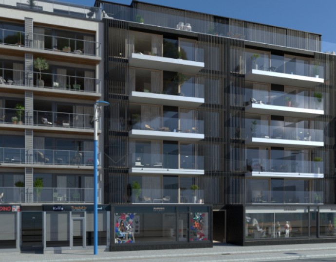 Très spacieux appartement récemment construit avec 3 chambres à coucher dans le centre de Koksijde-Bad.