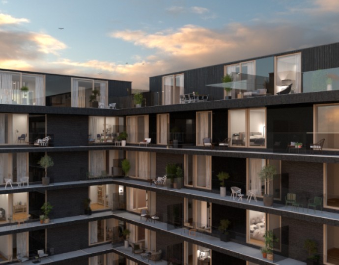 Sehr geräumige neu gebaute Wohnung mit 3 Schlafzimmern im Zentrum von Koksijde-Bad