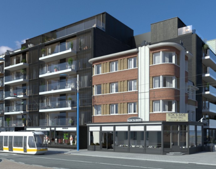 Appartement moderne de construction dans le centre de Koksijde-Bad